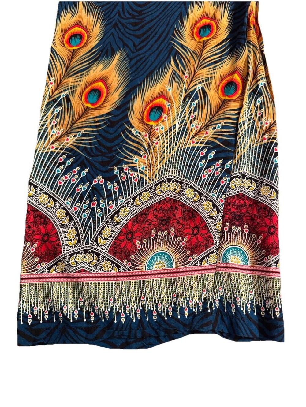 Boho Wide Leg Pants Made In Thailand Stretches From Small To Large - Picture 4 of 9